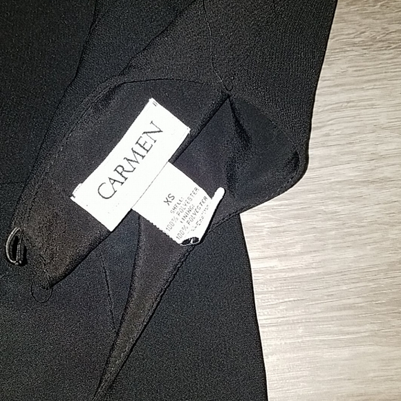 Carmen Marc Valvo NWOT Pleated Blouse - Picture 12 of 12